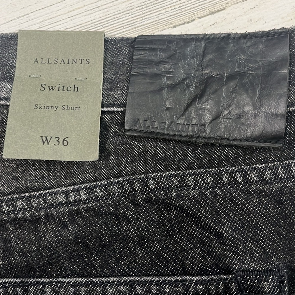 All saints Switch Skinny Short Size 36. NWT - Picture 5 of 10